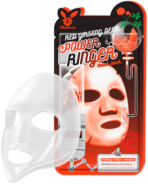 Маска омолоджує з женьшенем Elizavecca Face Care Red Ginseng Deep Power Ringer Mask Pack фото