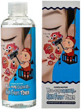 Пілінг-тонік з фруктовими кислотами Elizavecca Hell-Pore Clean Up Aha Fruit Toner фото