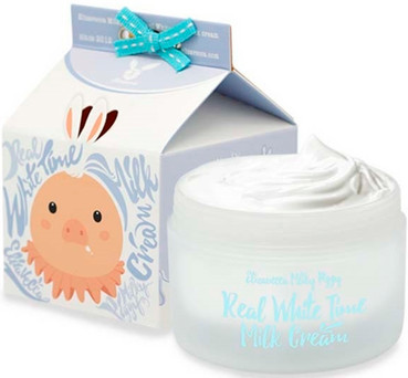 Крем для обличчя освітлюючий Elizavecca Milky Piggy Real White Time Milk Cream фото