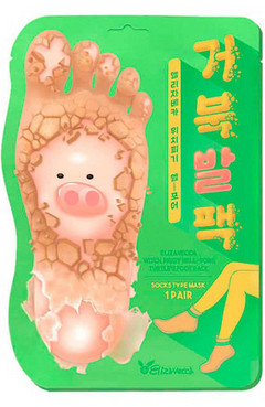 Відлущуюча маска-шкарпетки для ніг Elizavecca Witch Piggy Hell-Pore Turtles Foot Pack фото