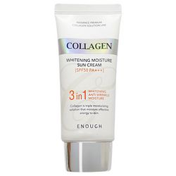сонцезахисний крем з колагеном 3 в 1 enough collagen 3 in 1 whitening moisture sun cream spf 50/pa+++ фото