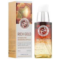 Сыворотка для лица с компонентами золота Enough Rich Gold Intensive Pro Nourishing Ampoule фото
