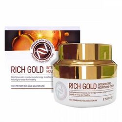 Крем для обличчя живильний з маточним молочком Enough Rich Gold Intensive Pro Nourishing Cream фото