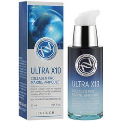 Сыворотка для лица с коллагеном Enough Ultra X10 Collagen Pro Marine Ampoule фото