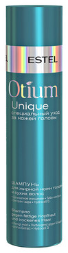 Шампунь для жирної шкіри голови і сухих волосся Estel Professional Otium Unique Shampoo фото