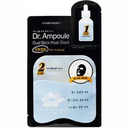 Маска тканевая &bq;Ампульная эссенция&bq; Etude House Dr.Ampoule Dual Black Mask Sheet Pore Clearing фото