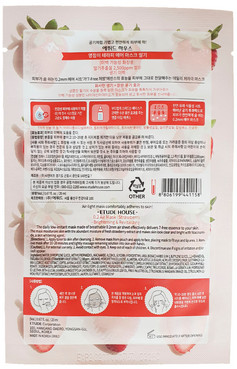 тканинна маска з полуницею etude house therapy air mask strawberry фото