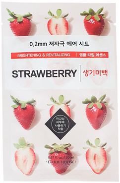 Тканинна маска з полуницею Etude House Therapy Air Mask Strawberry фото