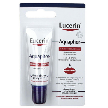 Заспокійливий відновлюючий бальзам для губ Eucerin Aquaphor Lip Balm SOS фото