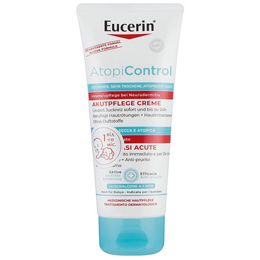 Інтенсивний заспокійливий крем для атопічної шкіри в період загострення Eucerin AtopiControl Acute Care Cream фото