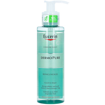 Очищуючий гель для проблемної шкіри обличчя та тіла Eucerin DermoPure Cleansing Gel фото