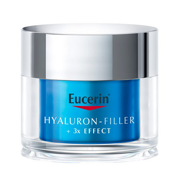 Нічний ультралегкий гель-бустер Eucerin Hyaluron-Filler + 3x Effect Moisture Booster Night фото