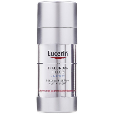 Нічна сироватка та пілінг Eucerin Hyaluron-Filler + 3x Effect Peeling & Serum Nuit фото