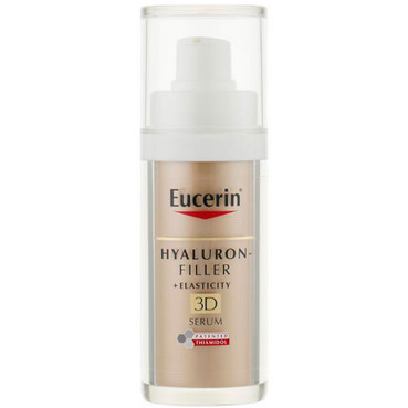 Антивікова сироватка з 3D ефектом Eucerin Hyaluron-Filler + Elasticity Anti-Age 3D Serum фото