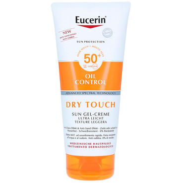 Сонцезахисний ультралегкий крем-гель для тіла з матуючим ефектом SPF50+ Eucerin Sun Gel-Creme Oil Control Body SPF50+ фото