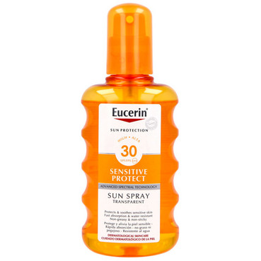 Сонцезахисний спрей для тіла з SPF 30 Eucerin Sensitive Protect Sun Spray Transparent SPF 30 фото