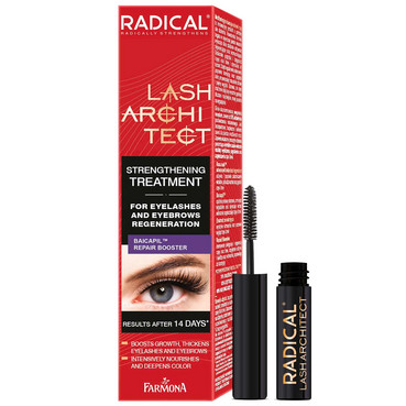 Зміцнюючий засіб для вій та брів Farmona Radical Lash Architect фото