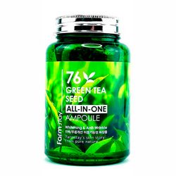 Многофункциональная сыворотка с экстрактом семян зеленого чая FarmStay 76 Green Tea Seed All-In-One Ampoule фото