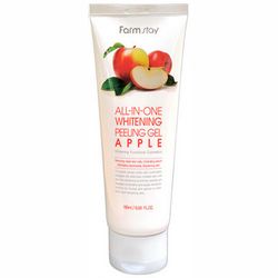 Пілінг-гель для обличчя &bq;Яблуко&bq; FarmStay All-In-One Whitening Peeling Gel Cream Apple фото