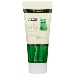 Увлажняющая пенка для умывания лица с соком алоэ Farmstay Aloe Pure Cleansing Foam фото