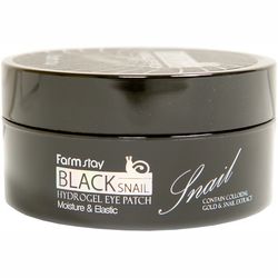Гідрогелеві патчі з муцином чорного равлика FarmStay Black Snail Hydrogel Eye Patch фото