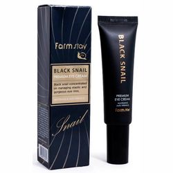 Крем для контура глаз с муцином черной улитки FarmStay Black Snail Premium Eye Cream фото