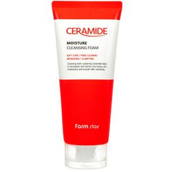 Увлажняющая пенка для умывания с церамидами FarmStay Ceramide Moisture Cleansing Foam фото