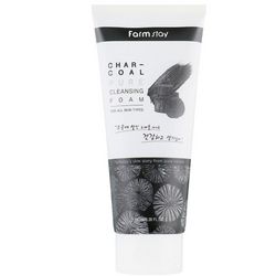 Очищающая пенка для лица с древесным углем FarmStay Charcoal Pure Cleansing Foam фото
