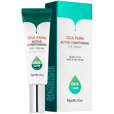 відновлювальний крем для шкіри навколо очей farmstay cica active conditioning eye cream фото