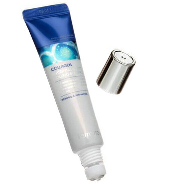 зволожуюча сироватка для шкіри навколо очей з колагеном farmstay collagen water full moist rolling eye serum фото