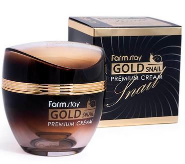 Преміум-крем з золотом і муцином равлика FarmStay Gold Snail Premium Cream фото