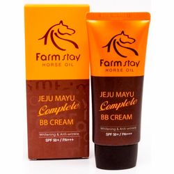 ВВ-крем с лошадиным маслом FarmStay Jeju Mayu Horse Oil Complete BB Cream SPF50+/PA+++ фото