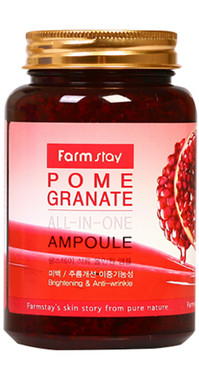 Багатофункціональна сироватка c екстрактом граната FarmStay Pomegranate All-In-One Ampoule фото