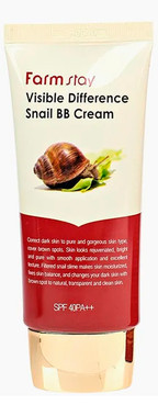ВВ-крем з екстрактом слизу равлика FarmStay Visible Difference Snail BB Cream SPF 40 PA+ фото