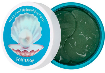 Гідрогелеві патчі для очей з екстрактом перлів FarmStay White Pearl Hydrogel Eye Patch фото
