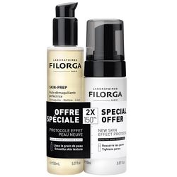 Набор средств для снятия макияжа Filorga Skin-Prep Cleansing Set (mousse/150ml + oil/150ml) фото