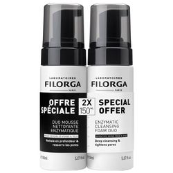 Набор энзимных очищающих муссов Filorga Skin-Prep Enzymatic Cleansing Foam DUO (2*150ml/mousse) фото