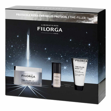 Набір для обличчя проти зморшок Filorga Time-Filler 5 XP Set (crm/50ml + night/crm14ml + serum/5ml) фото