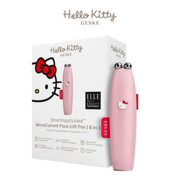 Мікрострумова ручка для підтяжки обличчя 6 в 1 Hello Kitty Geske MicroCurrent Face-Lift Pen 6 in 1 by Hello Kitty фото