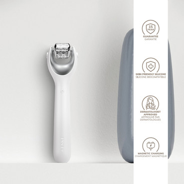 електронний ролер для обличчя з мікроголками 9 в 1 geske microneedle face roller 9 in 1 фото
