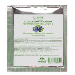 Альгінатна маска омолоджуюча чорнична з вітаміном C (УЦІНКА) Green Pharm Cosmetic Alginate Mask фото