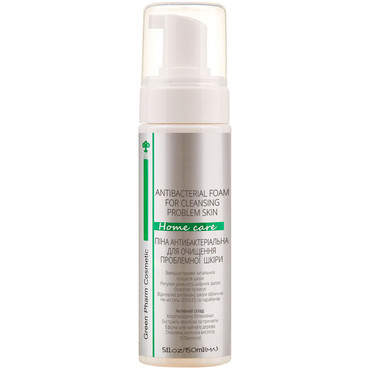 Піна антибактеріальна для очищення проблемної шкіри Green Pharm Cosmetic Antibacterial Foam For Cleansing Problem Skin фото