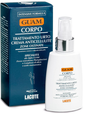 Інтенсивний антицелюлітний крем для тіла проти стійкого целюліту Guam Corpo Trattamento Urto Crema Anticellulite Zone Ostinate фото