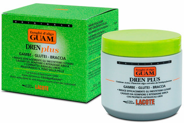 Антицелюлітна маска з морських водоростей з дренажним ефектом Guam Fanghi d'Alga Dren Plus фото