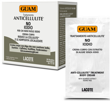 Антицелюлітний крем без вмісту йоду Guam Specialistica Anti-Cellulite Treatment Body Cream фото