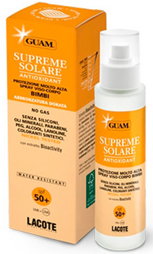 Сонцезахисний спрей c антиоксидантну дію Guam Supreme Solare SPF 50+ фото