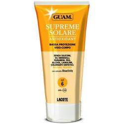Солнцезащитный крем с антиоксидантным действием Guam Supreme Solare SPF 6 фото