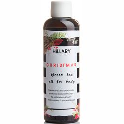 Натуральне масло для тіла &bq;Christmas&bq; Hillary Christmas Green Tea Oil for Body фото