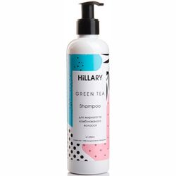 Натуральний шампунь для жирного та комбінованого волосся Hillary Green Tea Shampoo фото