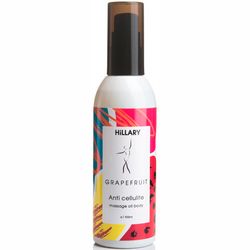 Антицелюлітне масажне масло для тіла Hillary Massage Oil Body Grapefruit фото